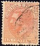 Spain 1882 Characters 15 CTS Orange Edifil 210. España 1882 210 u. Uploaded by susofe